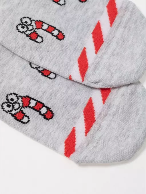 Детские новогодние носки new year 907 светло-серый, 21С-67СП, 13-14, CONTE-KIDS,  - 2