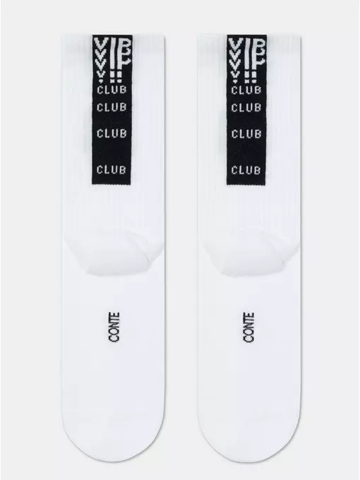 Носки женские хлопковые active (удлиненные) 433 белый-черный, 20С-20СП, 39-41 (25-27), CONTE ELEGANT,  - 4