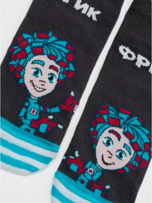 Носки детские фиксики 913 темно-серый, 22С-23СП, 18, CONTE-KIDS,  - 3