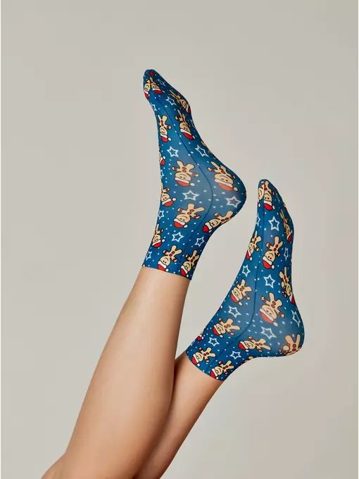 Носки женские с новогодними рисунками conte fantasy 70 127, 17С-34СП, 36-39 (23-25), CONTE ELEGANT,  - 2