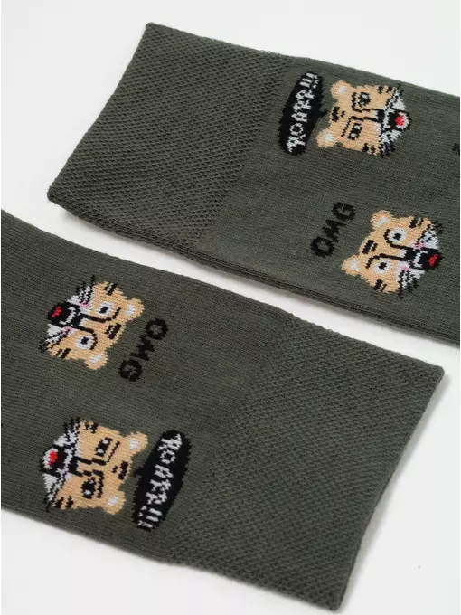 Носки мужские diwari happy 657 хаки, 17С-151СП, 40-41 (25), DIWARI,  - 3