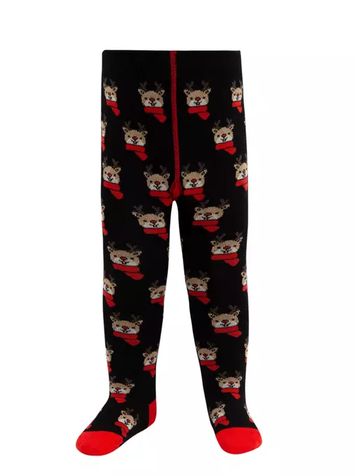 Детские новогодние колготки conte-kids new year 623 черный, 21С-31/1СП, 62-74 (12), CONTE-KIDS,  - 2