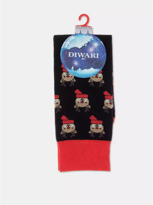 Мужские новогодние носки diwari new year 908 черный, 21С-71СП, 42-45 (27-29), DIWARI,  - 4