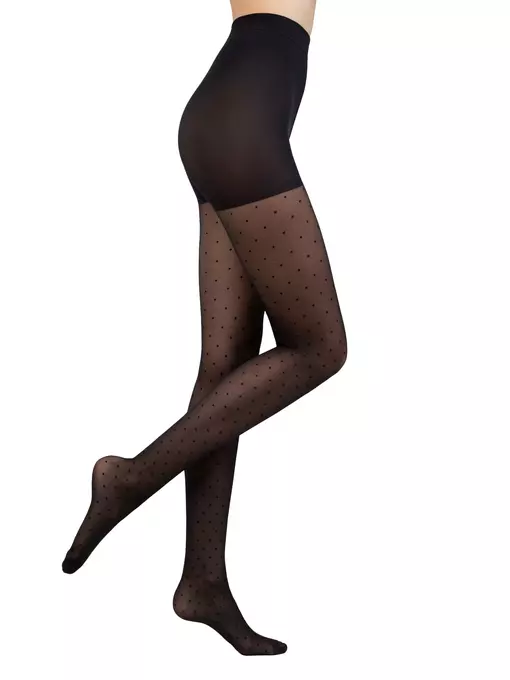 Колготки в точку с утягивающими шортиками dots slim, 22С-1СП, 5, CONTE ELEGANT,  - 5