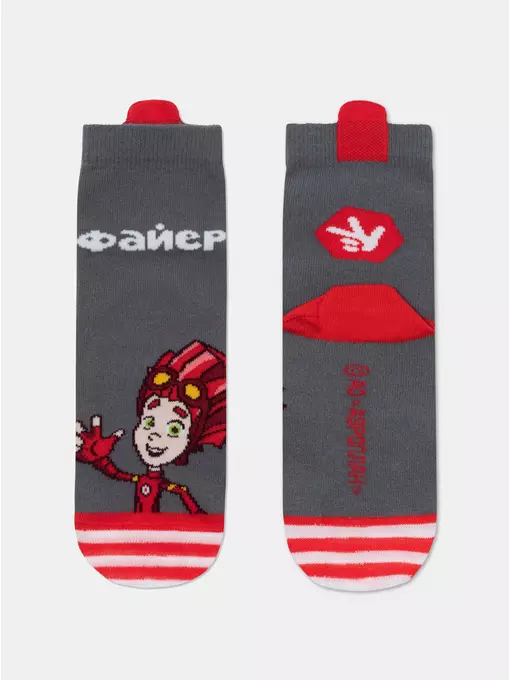 Носки детские фикски 914 темно-серый, 22С-23СП, 18, CONTE-KIDS,  - 2