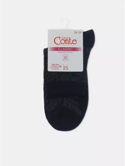 Носки женские хлопковые classic 530 черный, 15С-15СП, 36-37 (23), CONTE ELEGANT,  - 5
