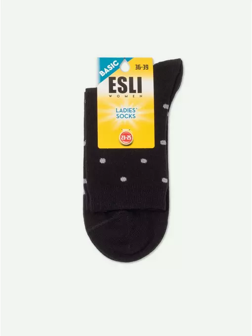 Носки женские хлопковые esli basic 21с-78спе 359 черный, 21С-78СПЕ, 36-39 (23-25), ESLI,  - 2