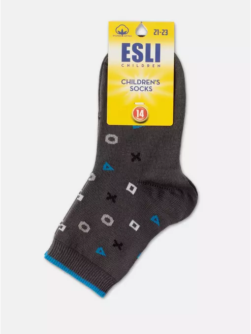 Носки детские esli с рисунками "symbol" 638 графит, 21С-90СПE, 14, ESLI,  - 3