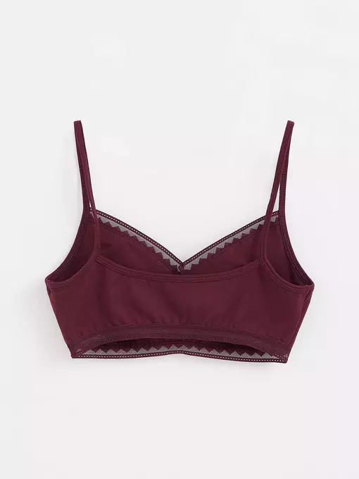 Бюстье из премиального хлопка classic basic lbe 1345 bordo, 20С-1327ТСП, 170-84/XS, CONTE ELEGANT,  - 6