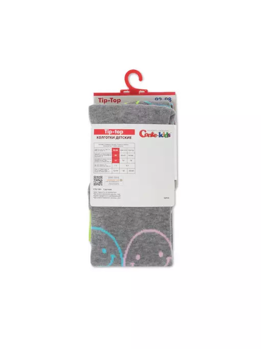 Колготки детские tip-top 625 серый, 4С-03СП, 104-110 (16), CONTE-KIDS,  - 3