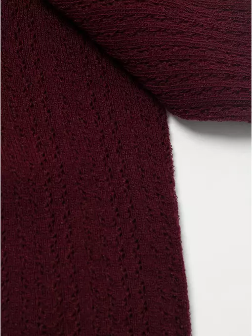 Ажурные детские колготки miss 618 темно-бордовый, 20С-206СП, 140-146 (22), CONTE-KIDS,  - 2