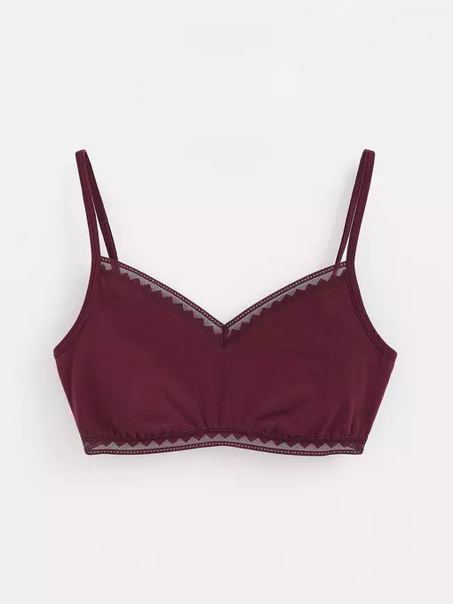 Бюстье из премиального хлопка classic basic lbe 1345 bordo, 20С-1327ТСП, 170-84/XS, CONTE ELEGANT,  - 5