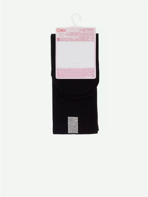 Носки женские хлопковые classic (с декором) 419 черный, 22С-41СП, 36-38 (23-25), CONTE ELEGANT,  - 6