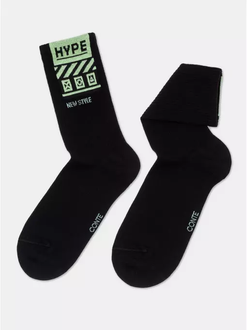 Носки женские хлопковые active (светонакопительные) 487 черный, 22С-96СП, 38-39 (25), CONTE ELEGANT,  - 2