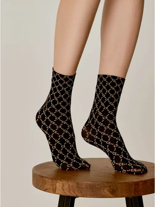 Носки женские fantasy 22с-51сп nero-natural, 22С-51СП, 36-39 (23-25), CONTE ELEGANT,  - 2