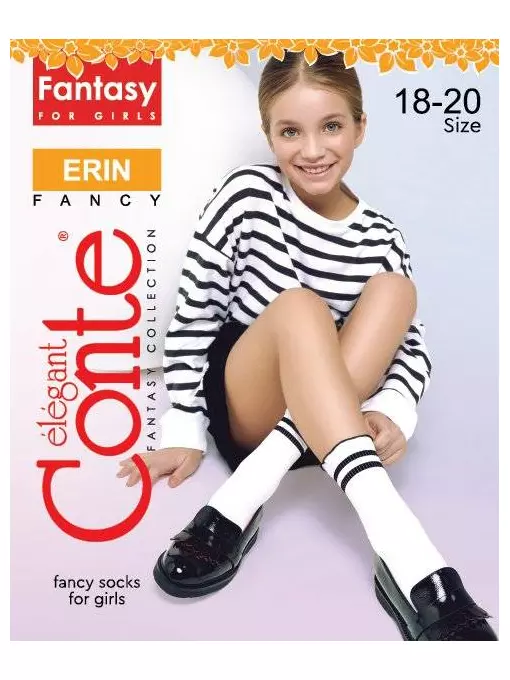 Носки для девочек нарядные erin bianco, 22С-6СП, 20-22, CONTE ELEGANT,  - 4