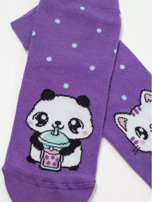 Носки детские "веселые ножки" 942 фиолетовый, 17С-10СП, 18, CONTE-KIDS,  - 2