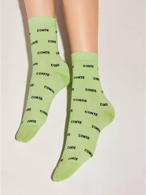 Носки женские хлопковые classic 528 салатовый, 15С-15СП, 38-39 (25), CONTE ELEGANT,  - 2