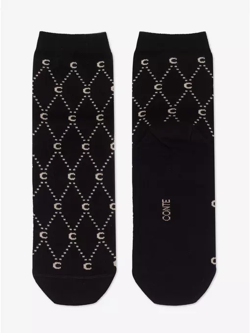 Носки женские хлопковые classic 525 черный, 7С-22СП, 36-37 (23), CONTE ELEGANT,  - 3