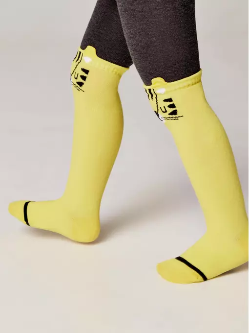 Колготки детские conte-kids tip-top (мордашки) 572 желтый, 17С-60СП, 92-98 (14), CONTE-KIDS,  - 2