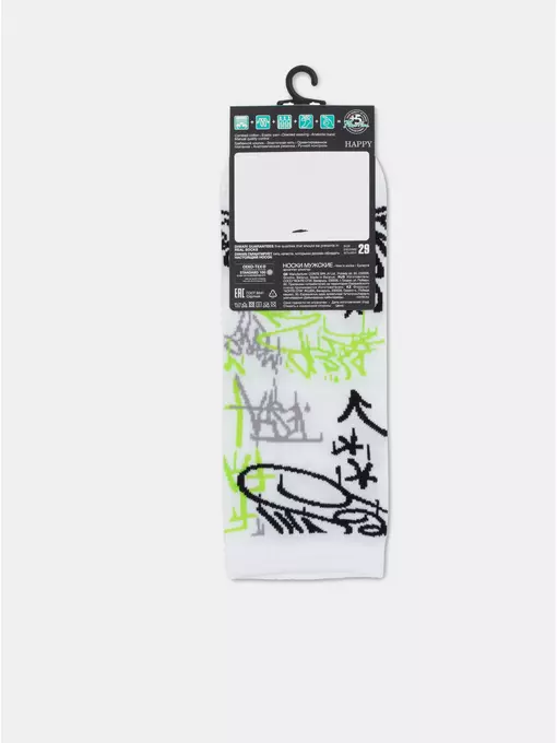 Носки мужские diwari happy (короткие) 178 белый, 22С-32СП, 40-41 (25), DIWARI,  - 4