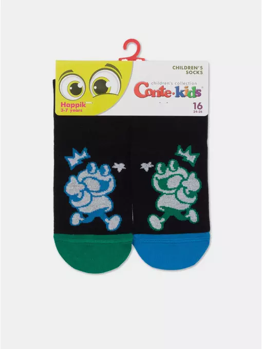 Носки детские "веселые ножки" 936 черный, 17С-10СП, 16, CONTE-KIDS,  - 4