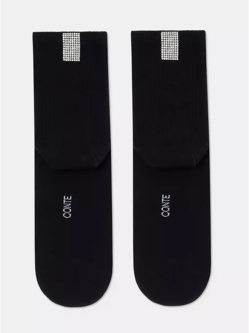 Носки женские хлопковые classic (с декором) 419 черный, 22С-41СП, 36-38 (23-25), CONTE ELEGANT,  - 4