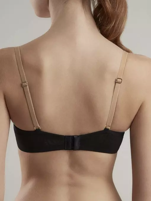 Бюстгальтер с мягкой чашкой, на каркасах satin tb6175 карамель с черным, 21С-0051КСП, 85A, CONTE ELEGANT,  - 2