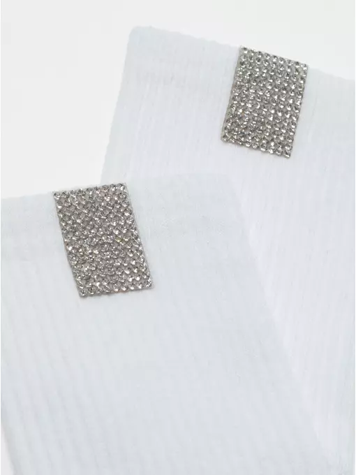 Носки женские хлопковые classic (с декором) 419 белый, 22С-41СП, 39-41 (25-27), CONTE ELEGANT,  - 5