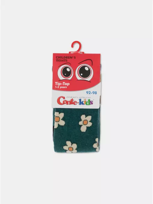 Колготки детские tip-top 624 темно-бирюзовый, 4С-03СП, 104-110 (16), CONTE-KIDS,  - 3