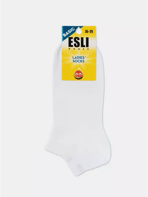 Носки женские (короткие) esli basic 18с-97/1спе 000 белый, 18С-97/1СПЕ, 36-39 (23-25), ESLI,  - 5
