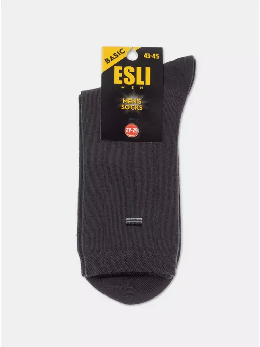 Носки мужские esli basic 21с-192спе 158 темно-серый, 21С-192СПЕ, 40-42 (25-27), ESLI,  - 3