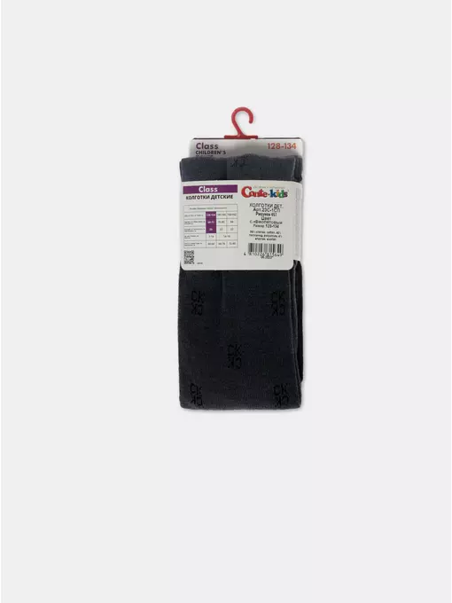 Колготки детские class 657 серо-фиолетовый, 23С-1СП, 128-134 (20), CONTE-KIDS,  - 4