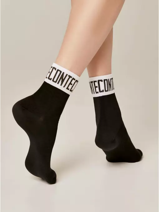 Носки женские (удлиненные) active 273 графит, 21С-24/1СП, 36-37 (23), CONTE ELEGANT,  - 3