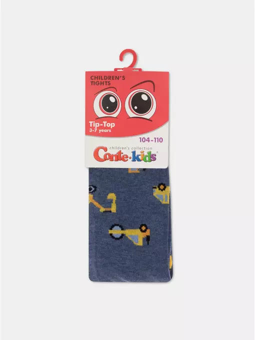 Колготки детские tip-top 636 темный джинс, 4С-02СП, 92-98 (14), CONTE-KIDS,  - 4