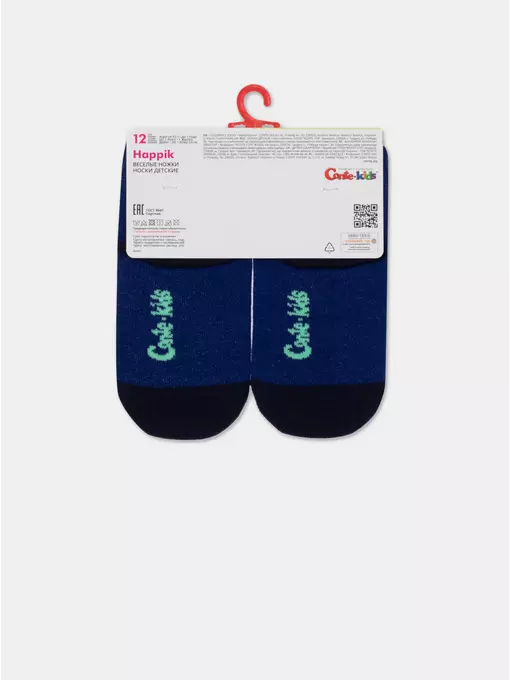 Носки детские "веселые ножки" 935 синий, 17С-10СП, 14, CONTE-KIDS,  - 5