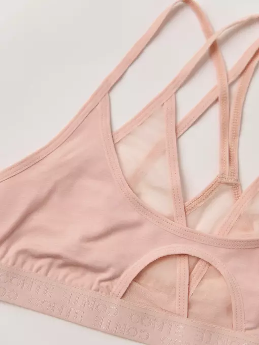 Бюстье с двойными чашками из бамбука double conte lbe 2499 cameo, 22С-2512ТСП, 170-84/XS, CONTE ELEGANT,  - 5