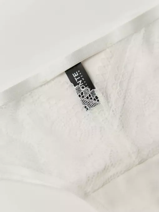 Трусы женские «бразилиана» из кружева с фигурным вырезом lace twist lbr 1990 tofu, 21С-2007ТСП, 90/XS, CONTE ELEGANT,  - 3