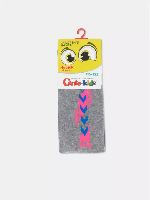 Колготки детские happik 658 серый, 22С-144СП, 116-122 (18), CONTE-KIDS,  - 4