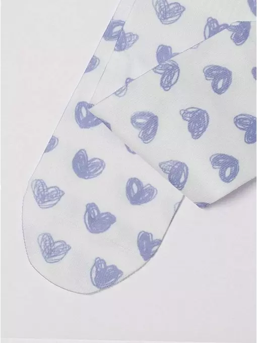 Удлиненные женские носки с хлопком 558 белый-сиреневый, 19С-236/1СП, 38-39 (25), CONTE ELEGANT,  - 4