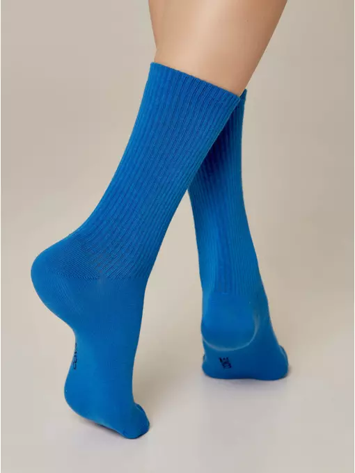 Удлиненные женские хлопковые носки active 000 синий, 20С-20СП, 38-39 (25), CONTE ELEGANT,  - 3