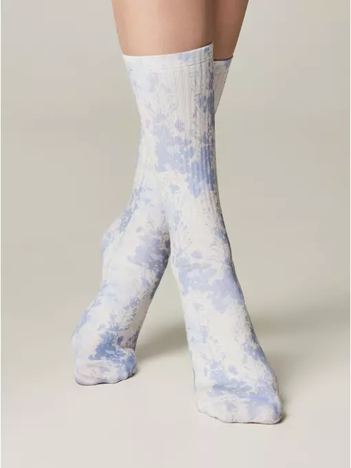 Удлиненные женские носки с хлопком 557 сиреневый, 19С-236/1СП, 36-39 (23-25), CONTE ELEGANT,  - 3