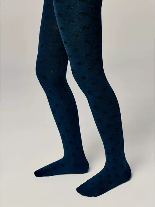 Колготки детские class 654 темно-синий, 23С-1СП, 116-122 (18), CONTE-KIDS,  - 2