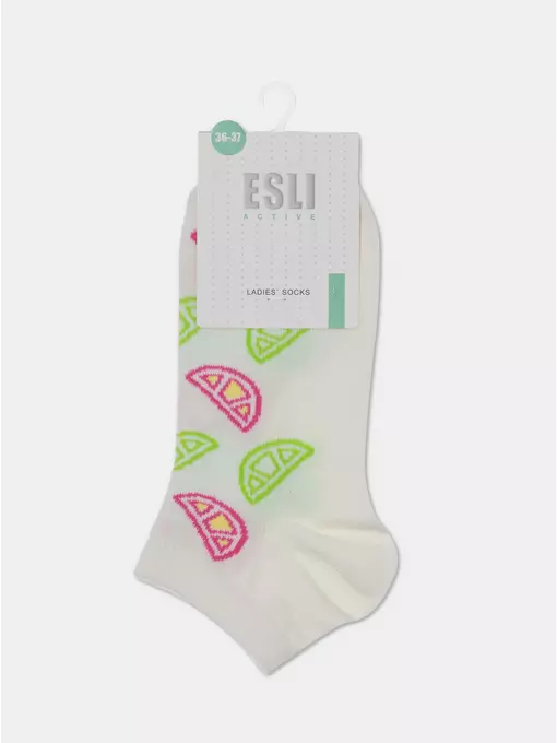Носки женские esli active (короткие) 533 молочный, 22С-42СПЕ, 38-39 (25), ESLI,  - 5