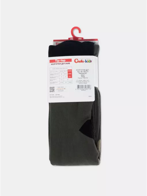 Колготки детские tip-top 631 хаки, 4С-05СП, 116-122 (18), CONTE-KIDS,  - 4