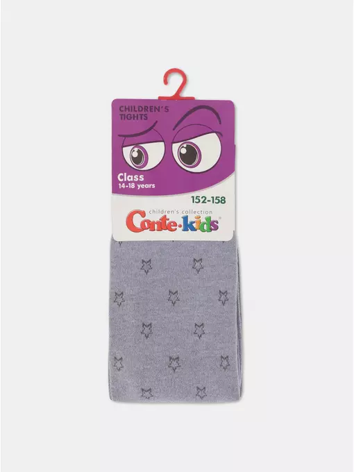 Колготки детские class 650 светло-серый, 23С-1СП, 140-146 (22), CONTE-KIDS,  - 3