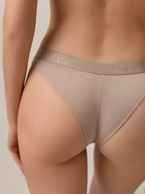 Трусы женские «бразилиана» из бабука flexible lbr 2239 cappuccino, 22С-2212ТСП, 90/XS, CONTE ELEGANT,  - 2