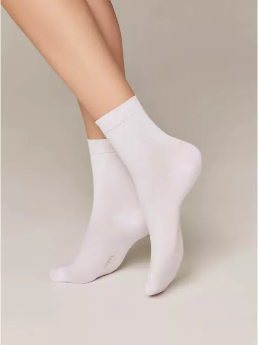 Носки женские вискозные classic (tencel) 000 белый, 22С-77СП, 38-39 (25), CONTE ELEGANT,  - 3