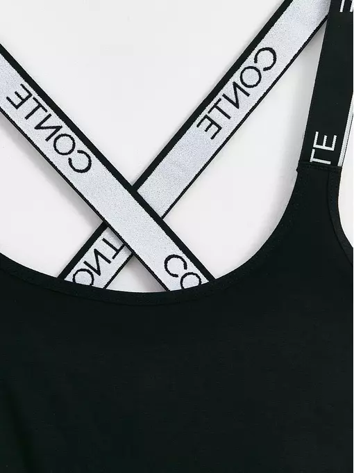 Боди женское с перекрестными бретелями black&white lbt 2248 black, 22С-2221ТСП, 170-84-90/XS, CONTE ELEGANT,  - 8