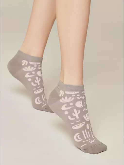 Носки женские esli active (короткие) 534 серый, 22С-42СПЕ, 36-37 (23), ESLI,  - 3